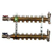 Коллектор для теплого пола с вентилями 8 выходов STOUT SMB 0468 000008